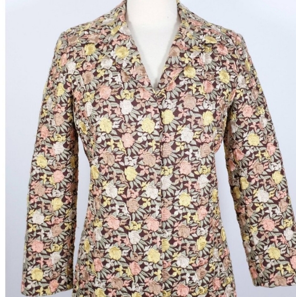 JOHNNY WAS BlYA Long Coat sz S Linen & Silk - Picture 6 of 9